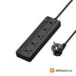 Сетевой разветвитель REMAX RP-U160 Kiddy 30W 3A1C 5-outlet Power Strip WHITE — миниатюра 4