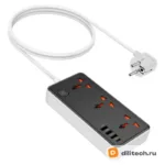 Сетевой удлинитель HOCO AC8A, чёрный — миниатюра 1