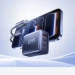 Складной адаптер REMAX CA-20(ACC65W)EU Tigin Series 65W Typc-C-C GaN Data Cable — миниатюра 4