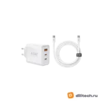 Складной адаптер REMAX CA-20(ACC65W)EU Tigin Series 65W Typc-C-C GaN Data Cable — миниатюра 3