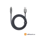 REMAX CB22(A-L) 3А Black Raybeam С подсветкой для быстрой / зарядки из цинкового — миниатюра 1