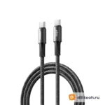 REMAX CB25(C-C+L) 100W Black Wind Speed Двойной / порт, алюминиевая оплетка — миниатюра 1